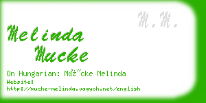 melinda mucke business card